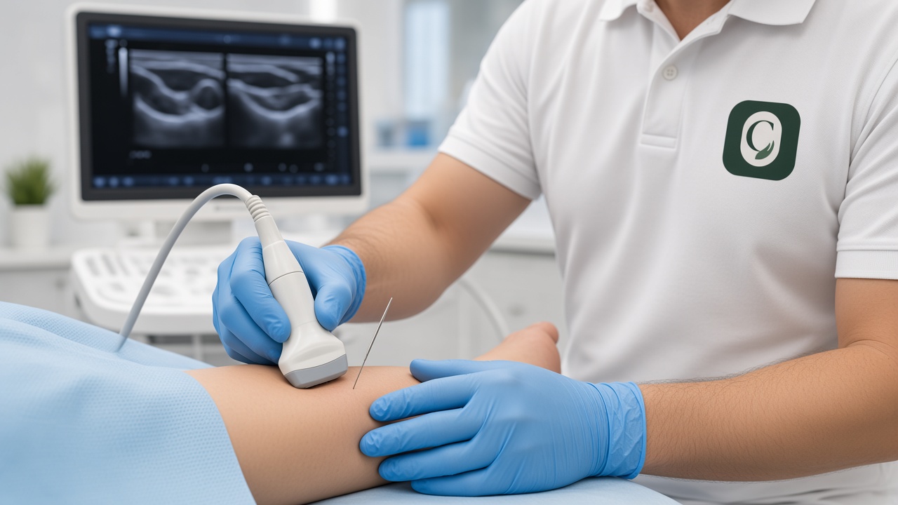 Fisioterapia invasiva guiada por ecografía